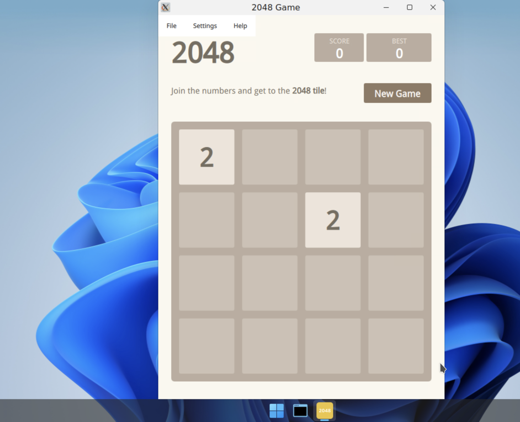 abcdesktop.io 2048 is running