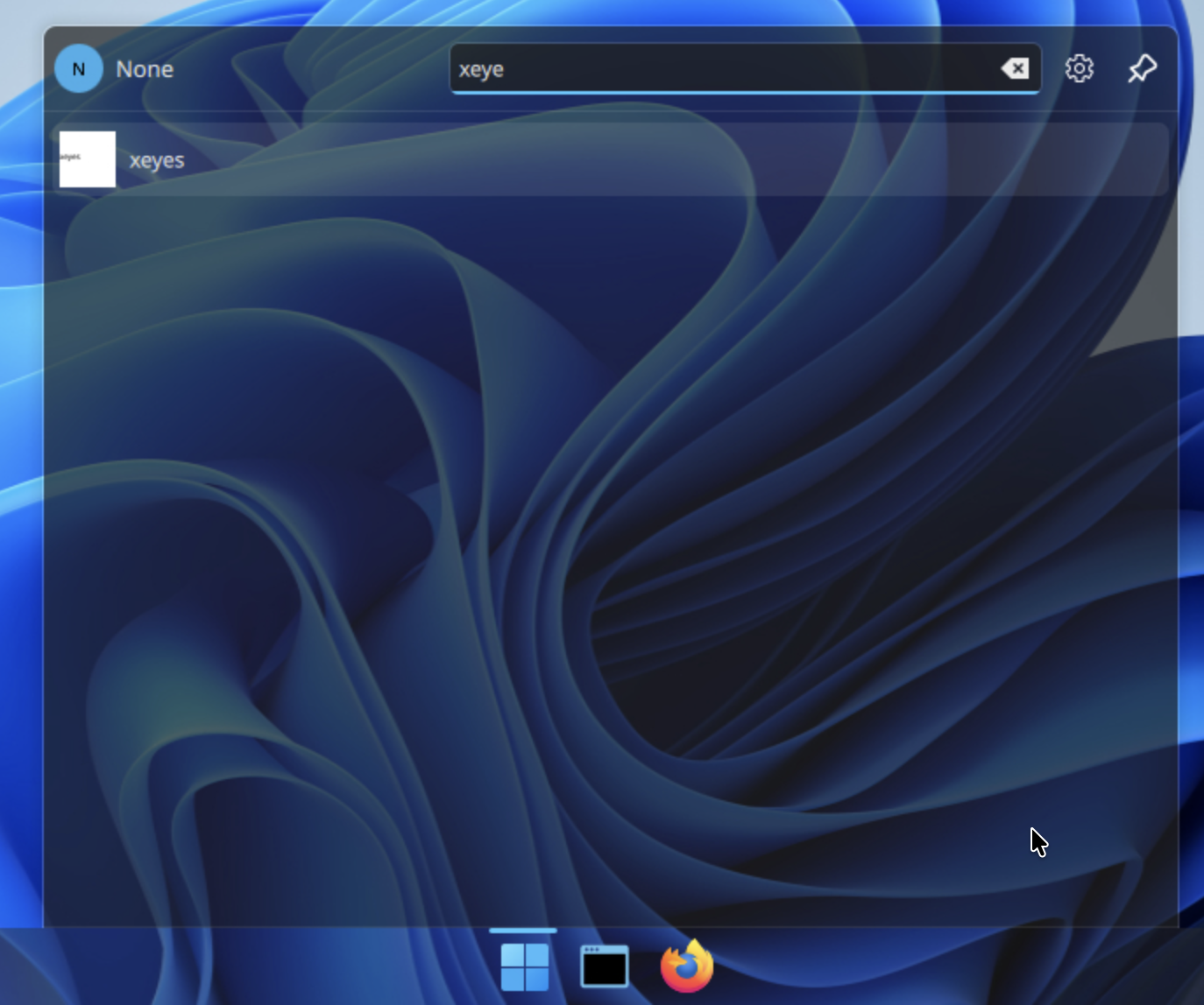 Look for the new application xeyes