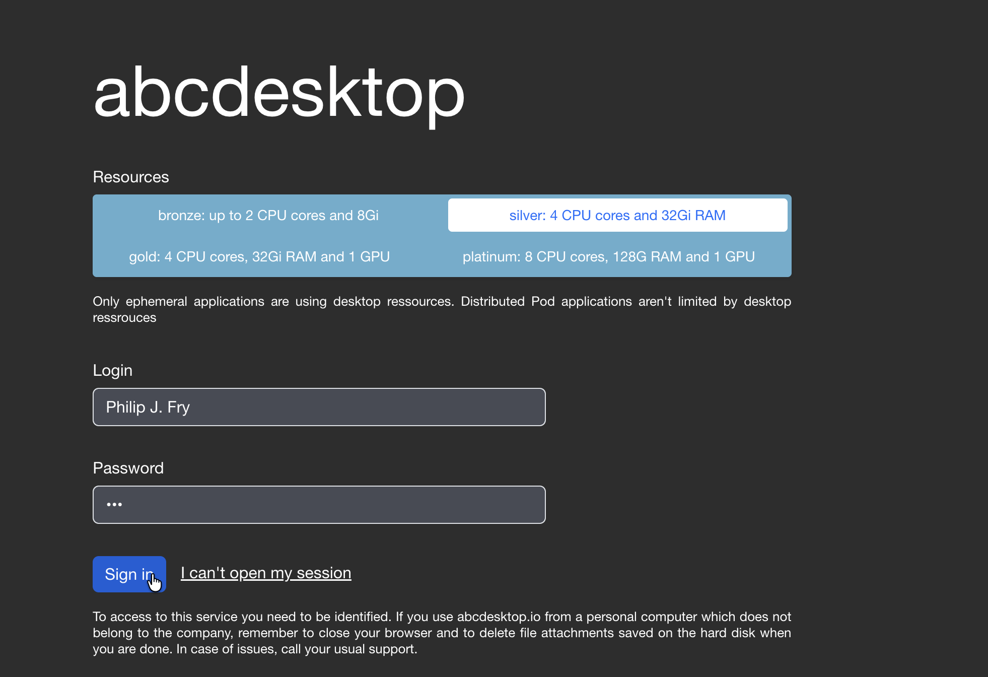 login resources sylver