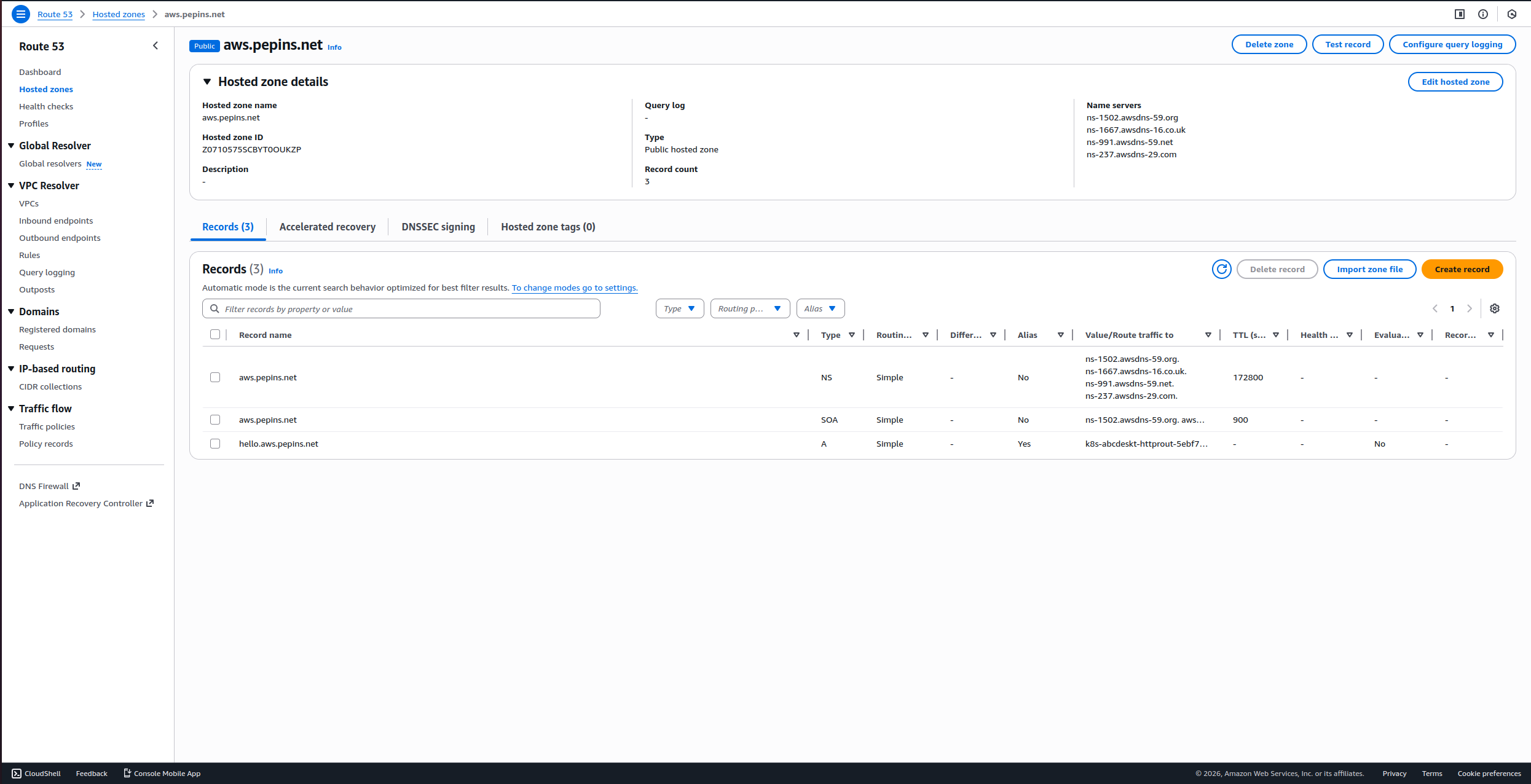 aws record added